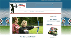 Desktop Screenshot of learn-archery.com